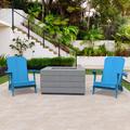 Direct Wicker 2 - Person Seating Group in Blue | Outdoor Furniture | Wayfair PAG-2150&011C2-LB