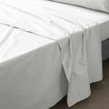 Douceur D'intérieur - Drap plat 2 personnes 240x300 cm - Percale 100% coton Blanc - Blanc