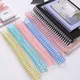 10pcs A4 30 Holes Ring Binder Coil DIY Notebook Binding Ring Telephone Wire Snake Book Rings Office