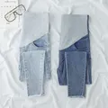 Sky Blue Maternity Pants Pregnancy Clothes Denim Jeans Leggings for Pregnant Women Clothes Nursing