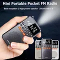 Mini Portable Pocket Radio Dual Antenna Radios Receiver Bluetooth Speaker Walkman with LED Display
