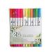 LSLJS Back to School Supplies Watercolor Double Head Soft Fluorescent Pen colored Pencils For kids Chisel Tip Marker Pens Drawing Pen for Adults Kids Students Planner Notes Office Recording