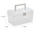 Yannee Stackable Plastic Storage Box with Handle Household Dust-proof Sealed Large-Capacity Box Storage Cases Organizer Set for Freezer Cabinet Kitchen Pantry Organization