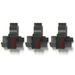 (3 Pack) COMPUMATIC Compatible/Replacement Calculator Ink Roller Black/Red IR-40T for Sharp EL-1750V EL-1801V and More