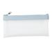 SDJMa Clear PVC Zipper Pencil Bag Multifonctional Pencil Case Pen Pouch Portable Travel Cosmetic Bag Pens Markers Organizer Bag Stationery Makeup Storage Bag for Office School Supplies