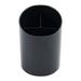 3 PK Universal Recycled Big Pencil Cup Plastic 4.38 Diameter x 5.63 h Black (08108)