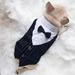 Pet Outfit Gentleman Dog Cat Clothes Wedding Suit Small Dogs Formal Shirt Bowtie For Spring Summer Suits