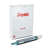 Pentel Markathon Pump Dry Erase Marker Chisel Tip Green Ink 12 Pack (MWL6SX-D)
