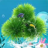 Walbest Eriocaulon Cinereum Breeding Grass Effective for Both Livebearers and Egg Layers Perfect Hideout for Fry Population 2-Way Artificial Plant Tank Decoration for Community Tanks