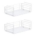 2X Under Shelf Basket Under Shelf Wire Baskets Hanging Baskets Under Shelves Storage Rack for Kitchen Bookshelf Pantry