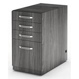 Mayline Aberdeen Series Pencil Box Box & File Desk Pedestal Grey Steel - 27.5 x 15.25 x 26.5 in.