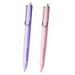 2Pcs Retractable Fountain Pen Extra Fine Nib Thermal Erasable Fountain Pen Set includes Fountain Pens with Ink Converter - Purple+pink