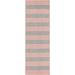 Unique Loom Jill Zarin Outdoor Anguilla Area Rug 2 0 x 6 0 Runner Pink and Aqua