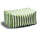 Leon Outdoor Bean Bag Ottoman Lime Stripes