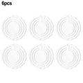 FANJIE 6 Pack 3 Inch Blanks 3D Wind Spinners for Indoor Outdoor Garden Decoration