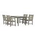 5-Pc Outdoor Patio Dining Set with Classic Table - Gray Wash