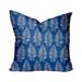 HomeRoots 410100 26 x 4 x 26 in. Blue & White Enveloped Tropical Throw Indoor & Outdoor Pillow