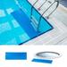 Pool Ladder Mat-Large Swimming Pool Step Mat Stay-Put Swimming Pool Ladder Mat Protective Pad Step with Non-Slip Texture Protective Ladder Pad for Above Ground Pools Liner and Stairs 24 x9