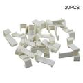 BESHOM 20pcs Valance Clips Window Blind Clips Clear Plastic Valance Retainer Clips Hidden Valance Clips Without Drilling Sash Door Holder
