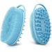 Bathing Body Brush Upgrade 2 in 1 Bath and Shampoo Brush Body Scrubber for Use in Shower Bath Body Brush for Shower Body Scrubber Massager (Sky Blue)