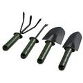 RKZDSR Garden Tools Set 4 Piece Heavy Duty Gardening Tools Cast Aluminum with Soft Rubberized Non-Slip Handle Durable Garden Hand Tools Garden Gifts for Men Women