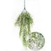 Simulation green plant Persian leaf wall hanging golden bell decoration rattan balcony wall fake flower hanging basket plant