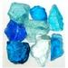 American Specialty Glass Recycled Chunky Glass Caribbean Mix - Medium - 0.5-1 in. - 10 lbs