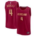 Evan Mobley Men's Fanatics Branded Wine Cleveland Cavaliers Fast Break Custom Jersey - Icon Edition