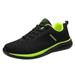 ZIZOCWA Breathable Outdoor Sneakers for Women Lace Up Runing Sports Shoes Solid Color Soft Sole Lightweight Casual Shoe for Tennis Green Size41