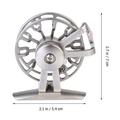 1 Pc Metal Fishing Reel Fly Fishing Reel Fishing Wheel Front Wheel Fishing Raft Wheel Fishing Gear for Fishing (Right Hand Silver)