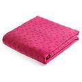 Yoga Mat Towel Perfect Size Non-Slip Bikram Yoga Mat Size Towel Lightweight Yoga Accessories Easy For Travel Rose Red