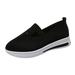 nsendm Womens Ladies Walking Running Shoes Slip On Lightweight Casual Tennis Sneakers Clothes Work Shoes Womens Shoes Sneakers Wide Width Black 39