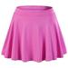 YONGHS Kids Girls Tennis Golf Mini Skirt High Waisted Pleated A-Line Skater Sport Swim Dress with Shorts Pink 4-5