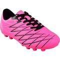 Vizari Unisex-Kid s Youth and Junior Boca Firm Ground (FG) Soccer Shoe | Color - Pink / Black | Size - 9