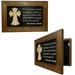 Bellewood Designs Decorative Gun Cabinet Wall-Mounted Secure with a Cross and Exodus 22:2 - Gun safe To Securely Store Your Gun Home Self Defense Gear