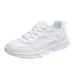 nsendm Women s Casual Lightweight Mesh Running Walking Shoes Breathable Slip On Sneakers Non Slip Comfort Tennis Workout Shoes Platform Sneakers for Women Trendy White 40