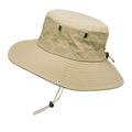 GHPKS Men s Breathable Sun Hat Fishing Hat Sun Protection Solid Colour Fisherman s Hat Large Eaves Travel Women s Hat