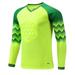 inhzoy Kids Youth Padded Goalkeeper Jersey Football Long Sleeve Goalie Shirts 02Fluorescent Green-B XXS