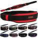 MRX Weight Lifting Belt with Double Back Support Gym Training 5 Wide Belts Red XS