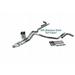 Chevy GMC 1500 07-14 2.5 Stainless Dual Exhaust Kit Y pipe Side Slash Tips