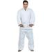 Woldorf USA Single Weave Brazilian Jiu Jitsu White No Logo Size 01 Martial Arts Training Uniforms Pre-Shrunk Ultra Light Weight Uniforms Soft Fabric