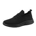 dmqupv Mens Dress Sneakers Mens Slip-on Tennis Shoes Walking Running Sneakers Lightweight Breathable Casual Soft Sole Mesh Work Gym Trainers Black 41