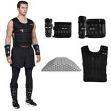 LEKÃ„RO Adjustable 44lb Weighted Training Vest Weight Vest with Weights Ankle Wrist Weight Vest for Gym Pull-Ups to Increase Weight Workout