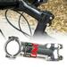 Kripyery Bicycle Stem High Strength Compact Size Ultralight Easy to Install Wide Application Rust-proof Aluminum Alloy 60/90/130mm Bike Short Handlebar Stem Bike Supplies