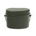 Andoer 1.2L1.5L Outdoor Canteen Mess Tin Kit Camping Cookware Lunch Box Cooking Pot for Backpacking Fishing Hiking Picnic