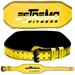 Estremo Weight lifting Belt 6 inches Leather Adjustable Steel Buckle Ideal for Lifting Yellow
