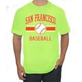 Wild Bobby City of San Francisco Baseball Fantasy Fan Sports Men s T-Shirt Safety Green Medium