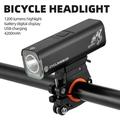 Shldybc Bicycle 1300Lm Bright Flashlight Night Riding Super Bright Aluminum Alloy Headlights Rechargeable Strong Light Riding Equipment Bicycle Light Summer Savings Clearance