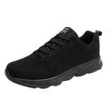 dmqupv Men s Fashion Sneakers Slip On Mens Mesh Sneakers Lightweight Tennis Shoes Casual Trainers Black 43