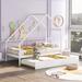 Solid Wood Twin Size Loft Bed Frame with Long Ladder - Affordable Kids' Bedroom Furniture - Strong Slats Support